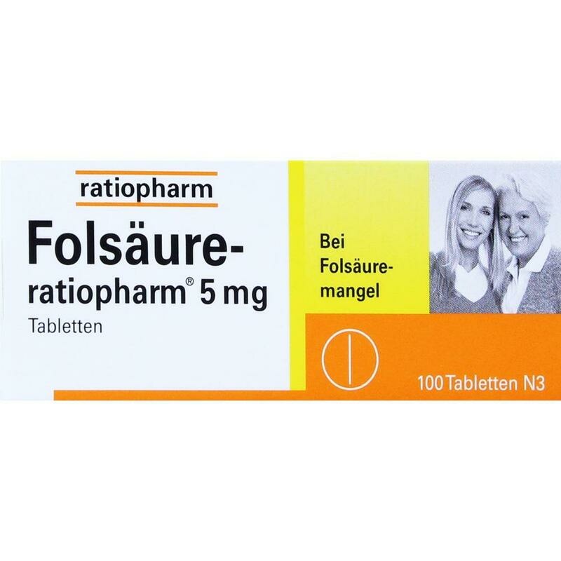 FOLSÄURE-RATIOPHARM 5 mg Tabletten