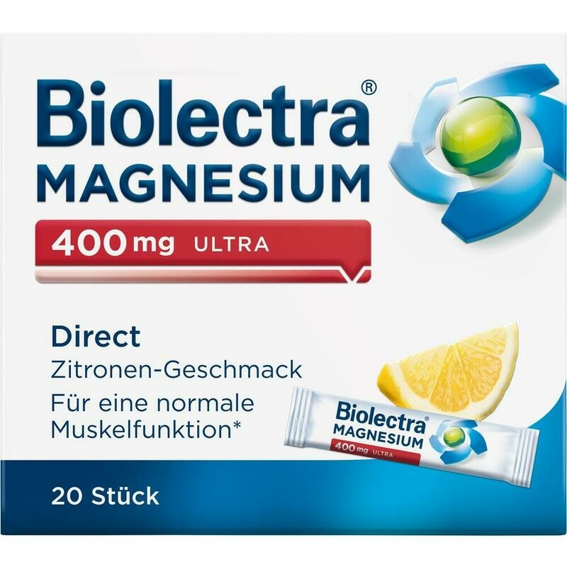 BIOLECTRA Magnesium 400 mg ultra Direct Zitrone