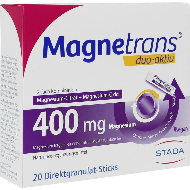 MAGNETRANS duo-aktiv 400 mg Sticks