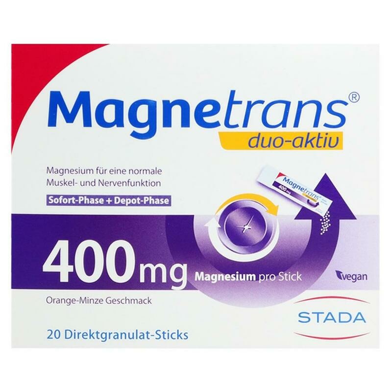 MAGNETRANS duo-aktiv 400 mg Sticks