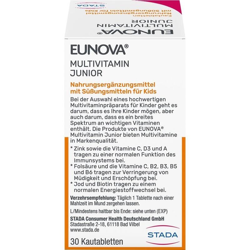 EUNOVA Junior Kautabletten m.Orangengeschmack
